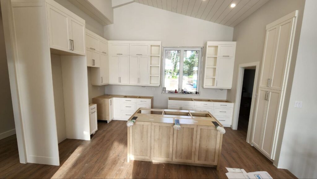 Classic white cabinets in a kitchen